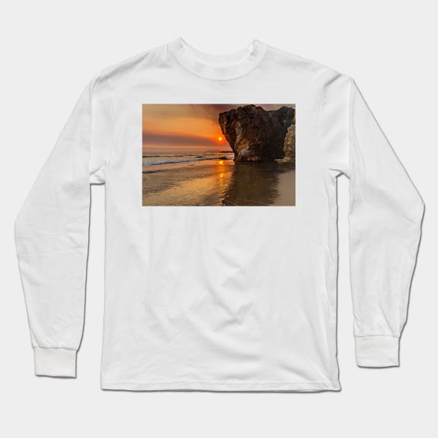 Pismo Beach Sunset Long Sleeve T-Shirt by Reg-K-Atkinson